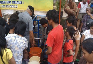 PAM JAYAが市内に設置した浄水器